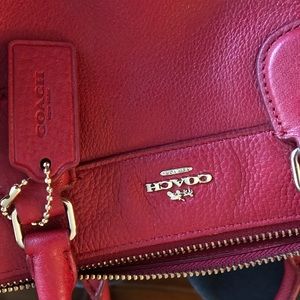 Red Coach Mini Bennet Satchel